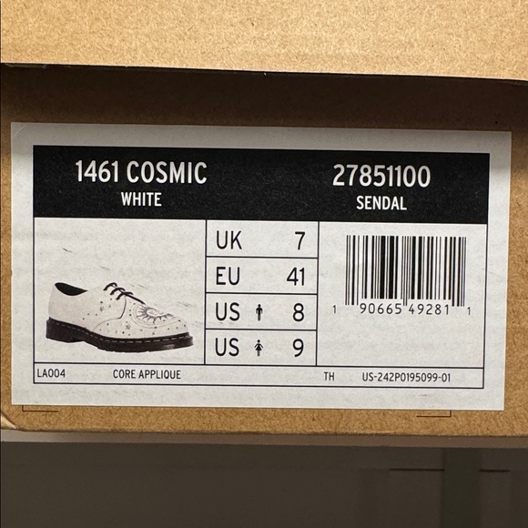 DR MARTENS 1461 Cosmic Embroidered Leather Oxford Shoes - Picture 7 of 7